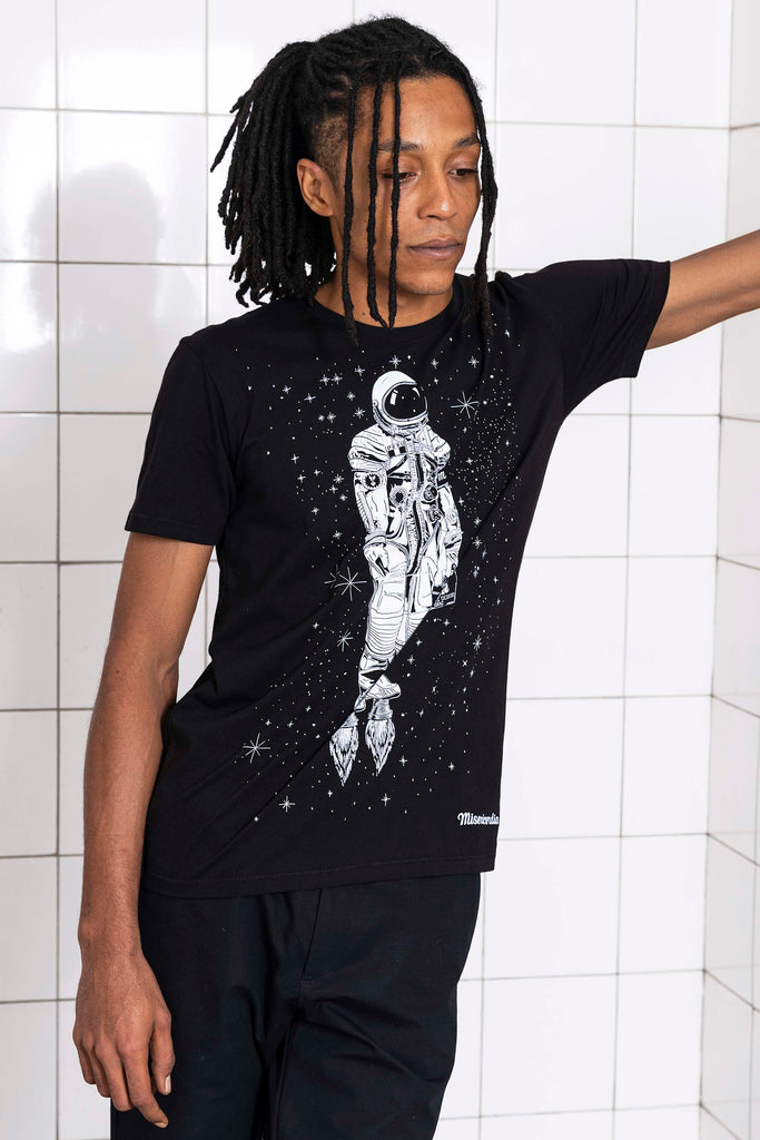 T-Shirt Querido Astronauta Noir jouer la carte de l'originalité avec les t-shirts à message Misericordia