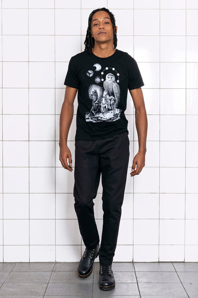 T-Shirt Querido Buho Noir modèles à logo et coupes actuelles, les t-shirts Misericordia pour homme à découvrir