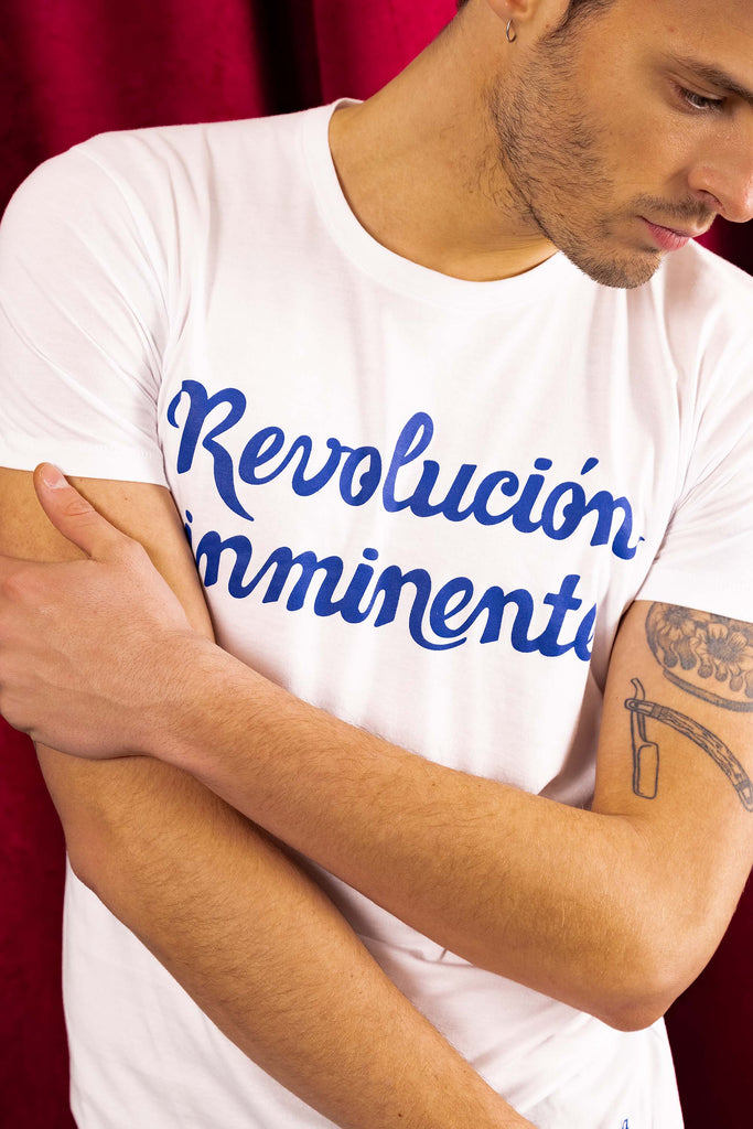 T-Shirt Querido Revolucion Inminente Blanc modèles à logo et coupes actuelles, les t-shirts Misericordia pour homme à découvrir