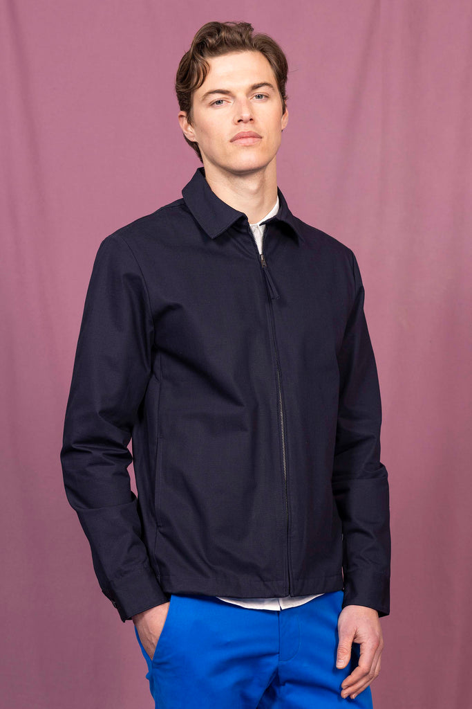 Veste Mendoza Marine outerwear résistant et authentique avec une finition impeccable