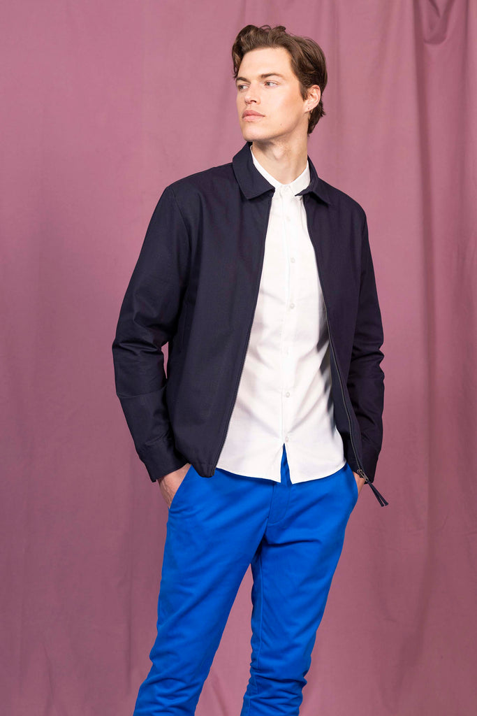 Veste Mendoza Marine outerwear résistant et authentique avec une finition impeccable