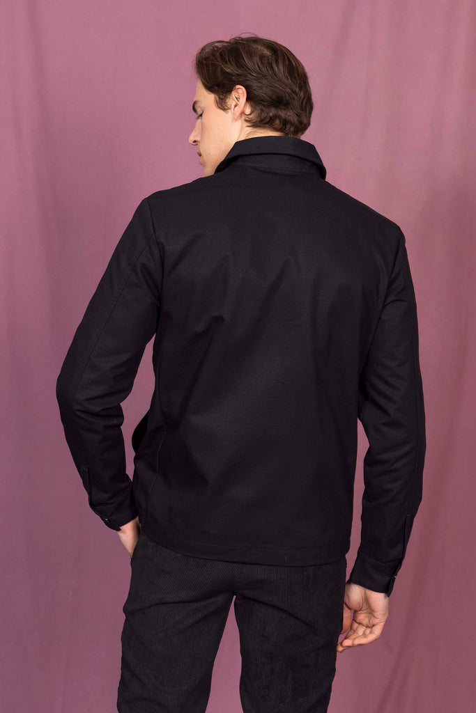 Veste Mendoza Noir outerwear résistant et authentique avec une finition impeccable