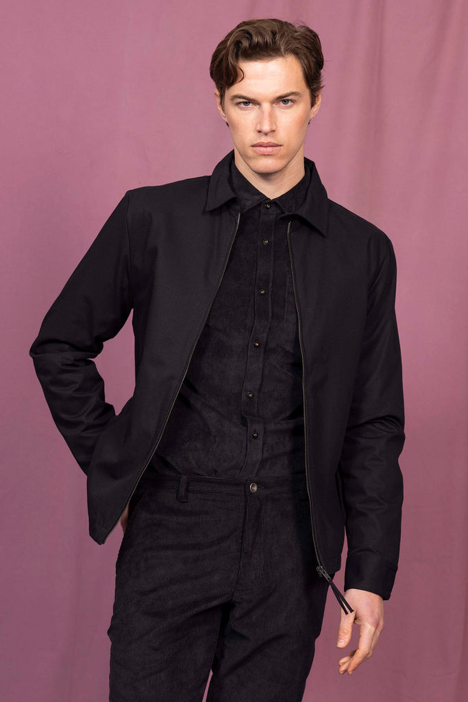 Veste Mendoza Noir look moderne et viril avec un vaste panel de coupes et de couleurs