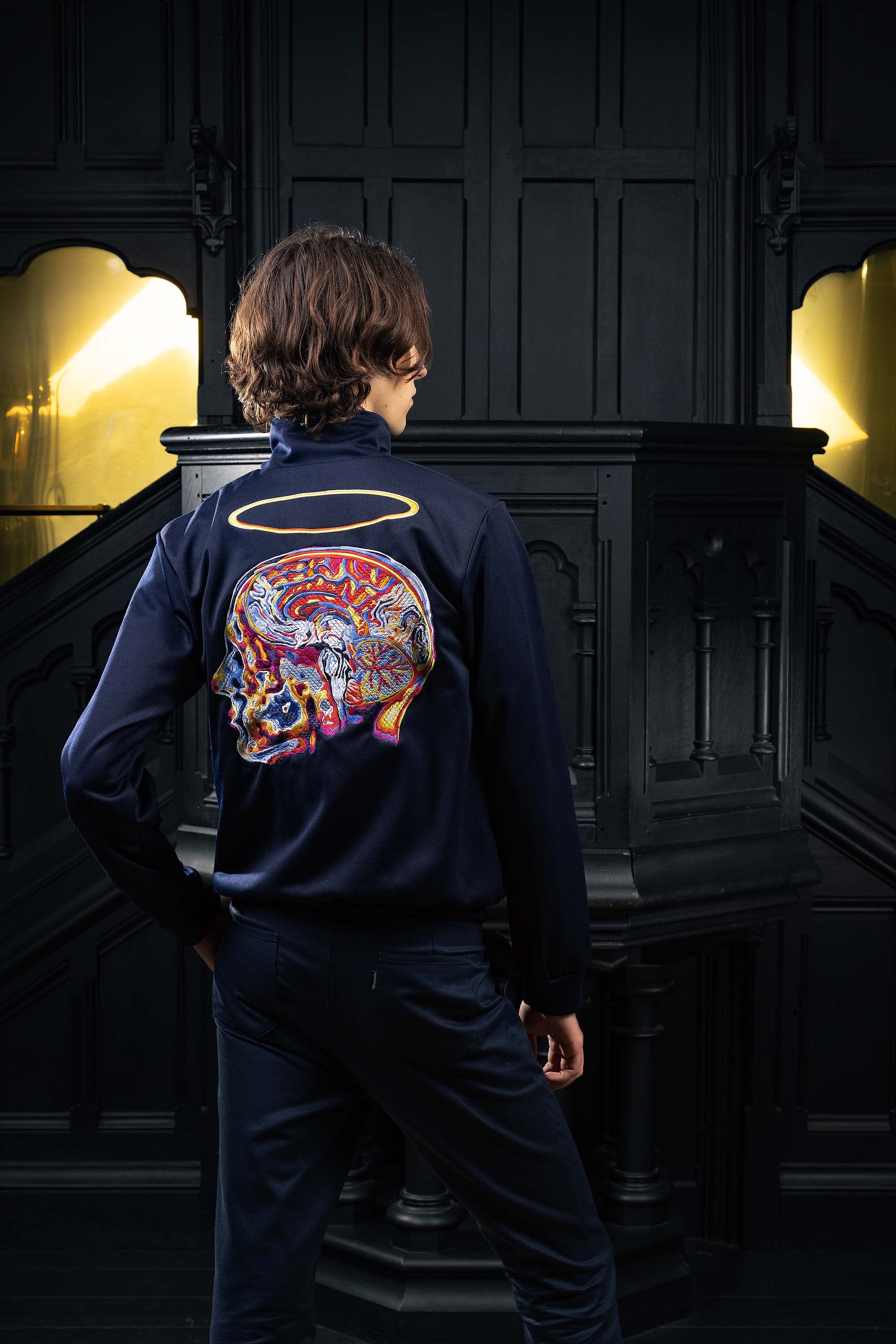 Veste de Sport Clasica Craneo Bleu Nuit le vêtement incontournable de l'homme moderne