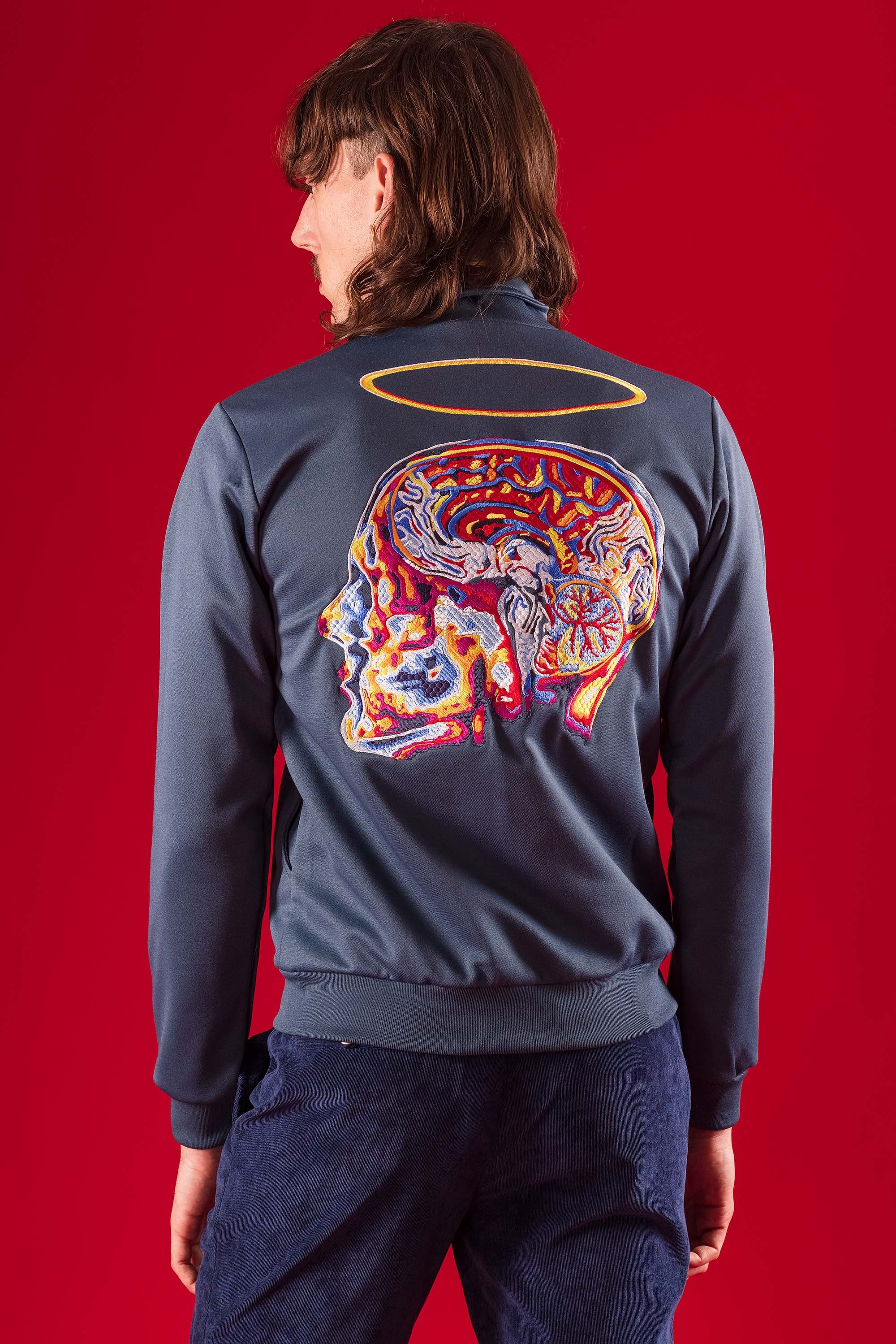 Veste de Sport Clasica Craneo Bleu de Prusse veste de sport Misericordia pour apporter autant originalité qu'élégance