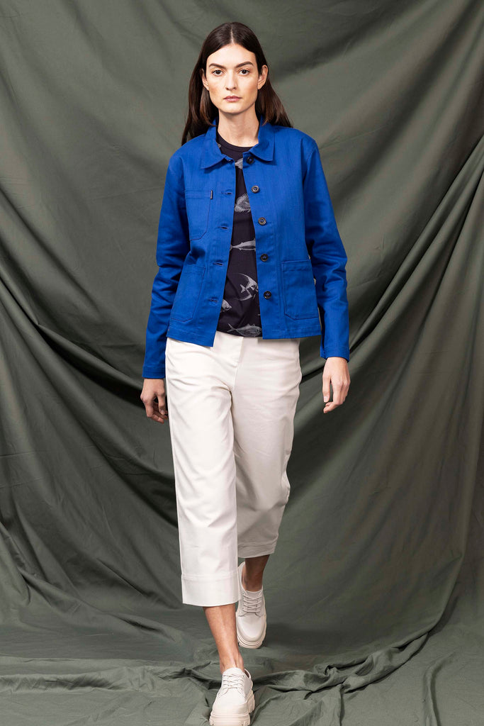Veste de Travail Cristobal Bleu pièce phare d'une tenue très urbaine