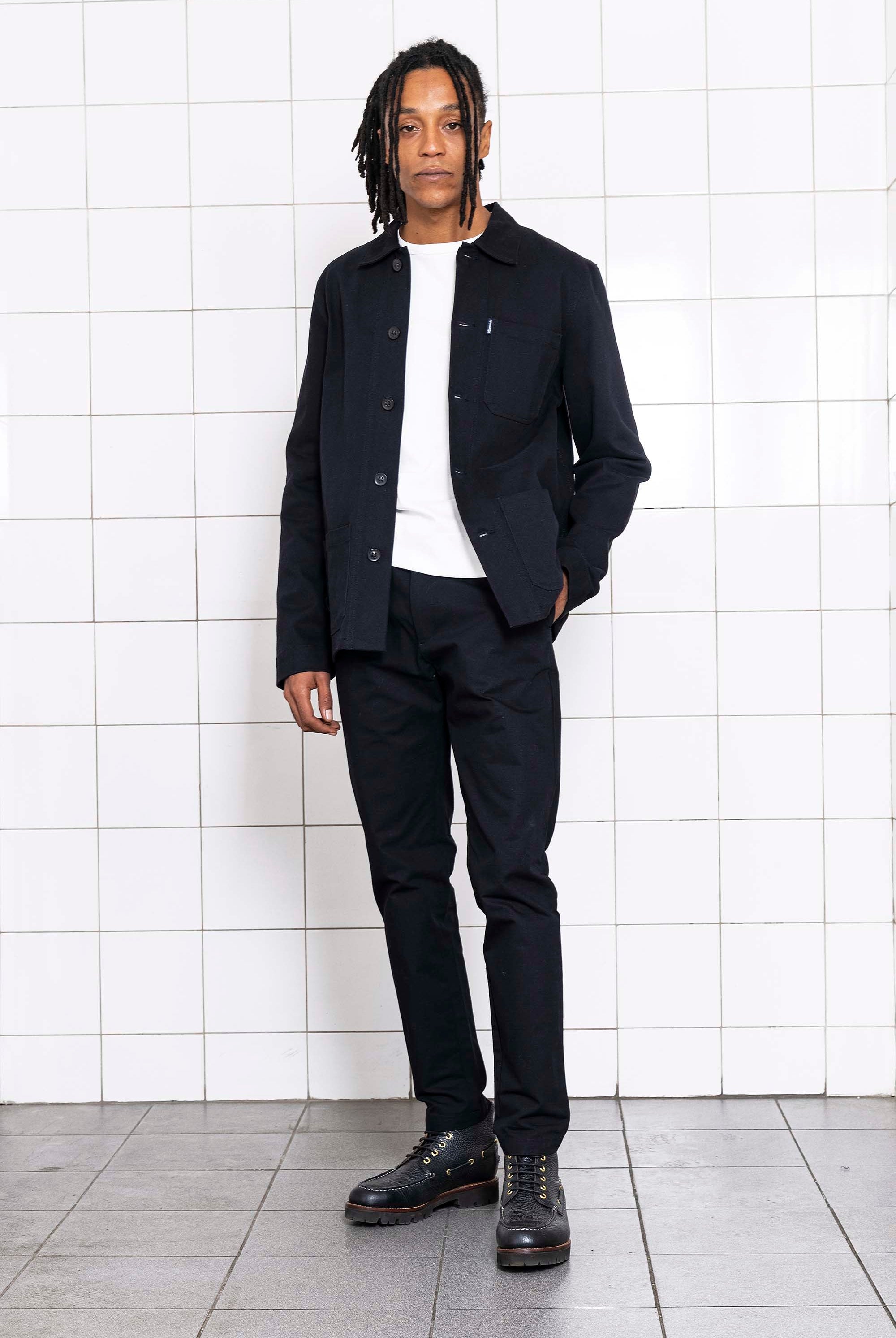 Veste de Travail Cristobal Noir look moderne et viril avec un vaste panel de coupes et de couleurs