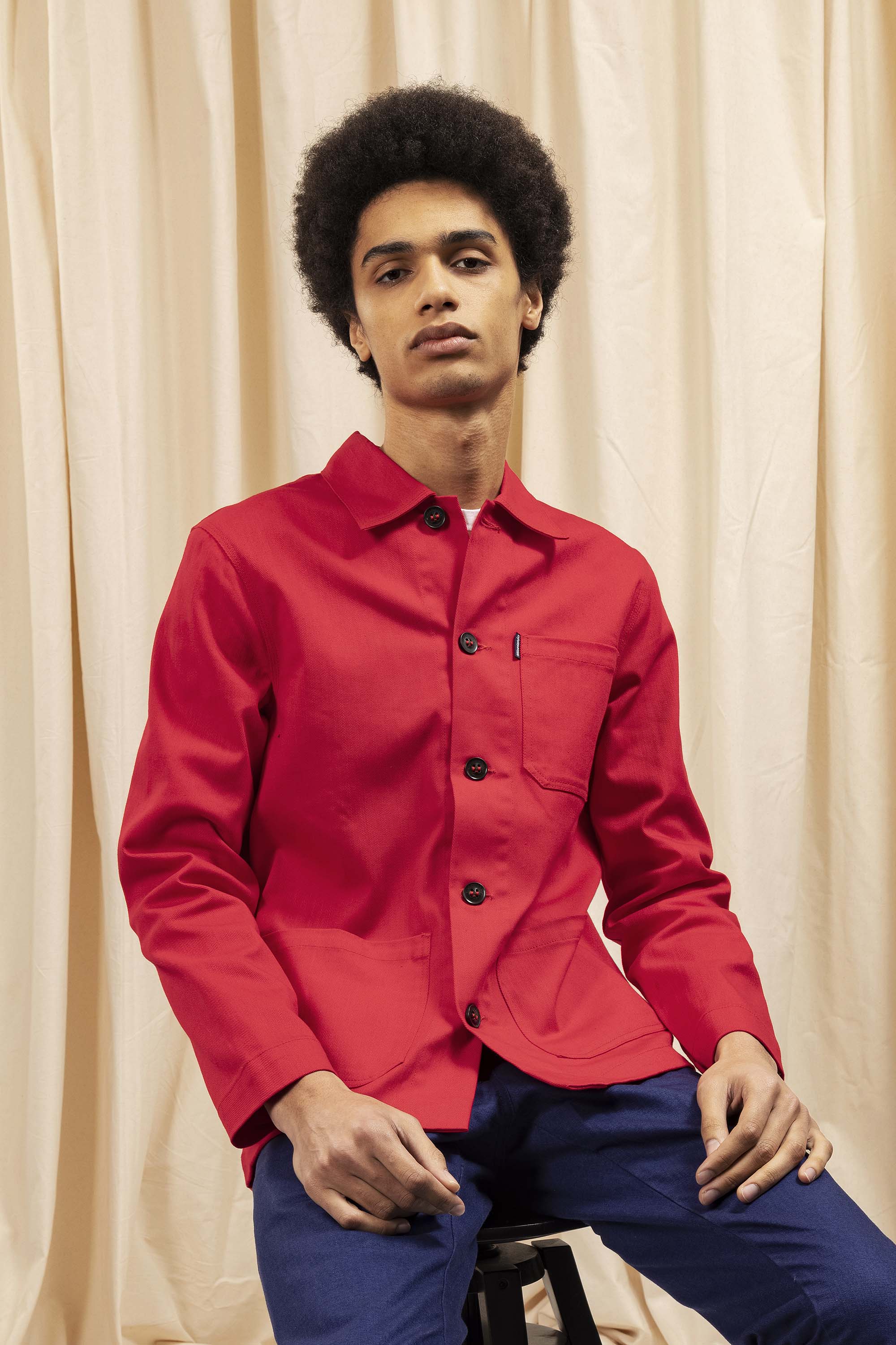 Pardessus rouge hotsell homme