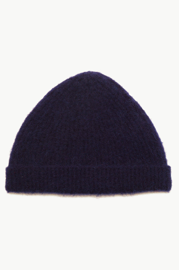 Bonnet Lija Bleu Marine couvre-chef en matière durable cosy pour un style hipster