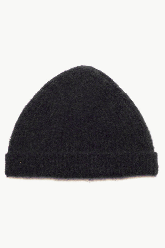 Bonnet Lija Noir couvre-chef en matière durable cosy pour un style hipster