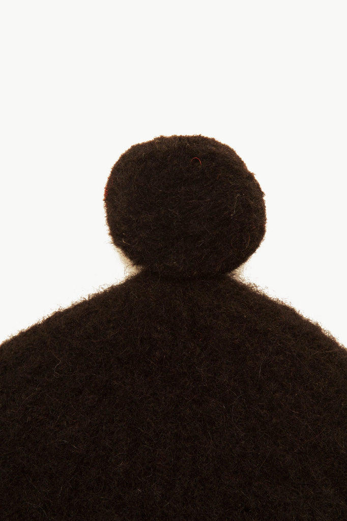 Bonnet Lija Pompon noir hiver au chaud protection du froid