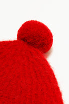 Bonnet Lija Pompon Rouge allure sportwear de bonnet coloré